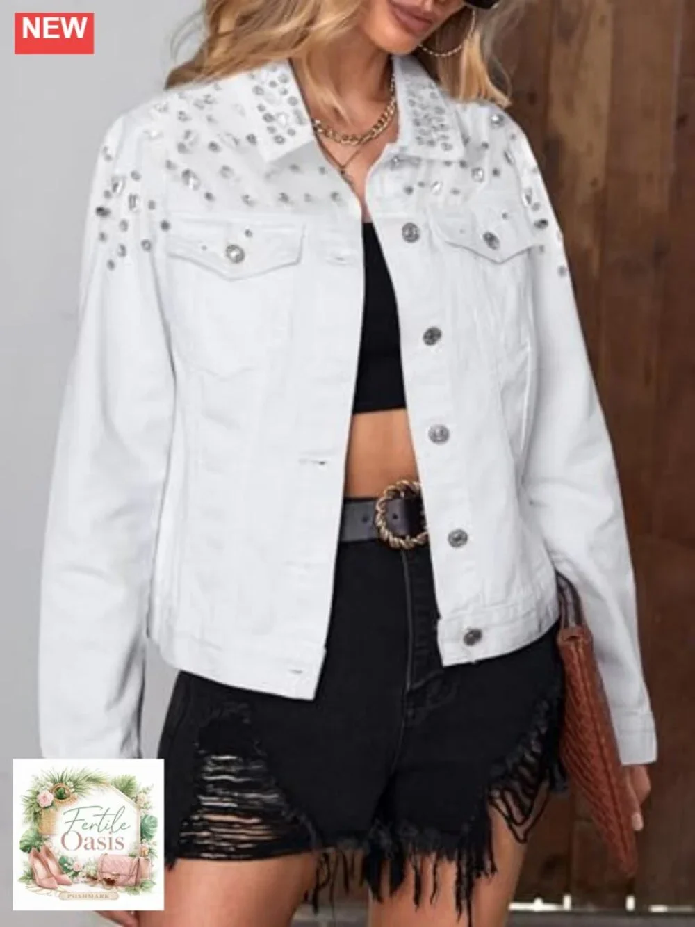 N/A rhinestone embellished